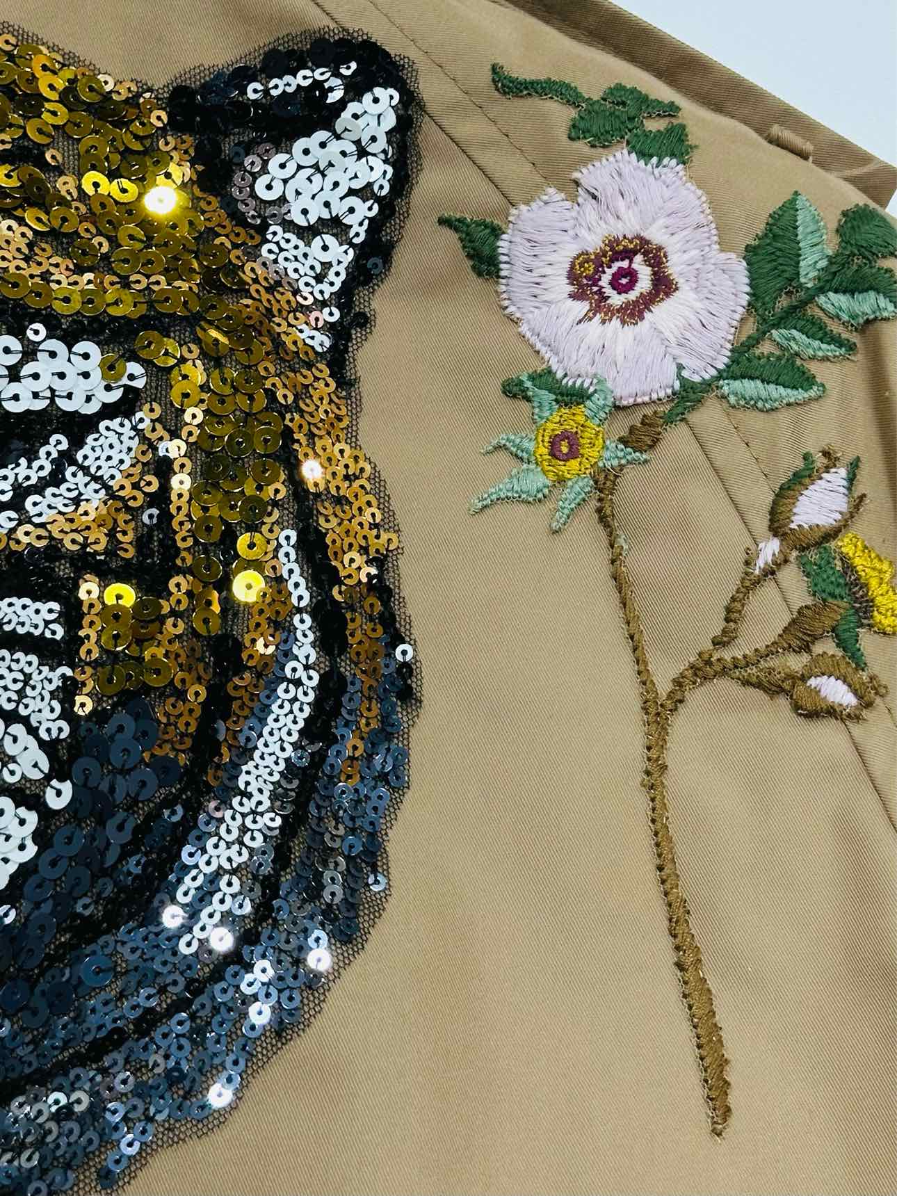 GUCCI Tiger Beige Size US 0 Coat