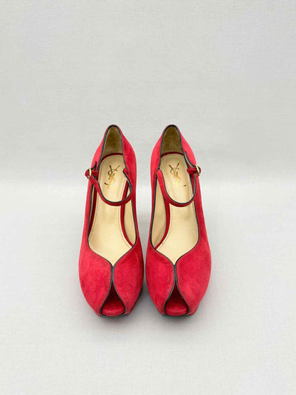 YSL Red Size EU 40 Mary Janes