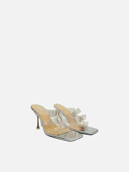 MACH & MACH French Transparent Mules 37.5