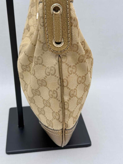GUCCI Princy Brown & Bronze GG Monogram Hobo bag