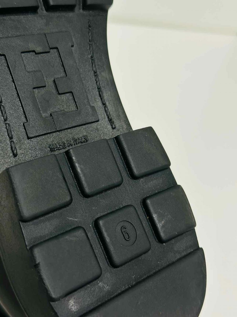 FENDI Fur Trim Black Size EU 39 Ankle Boots