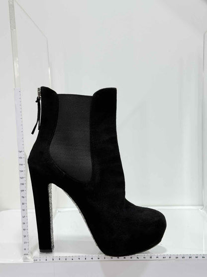 MIU MIU Glitter Sole Black Size EU 39 Ankle Boots