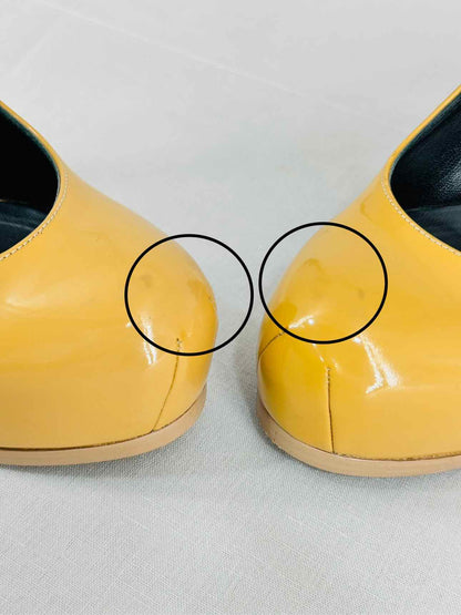 YSL Yellow Size EU 38 Heeled Sandals