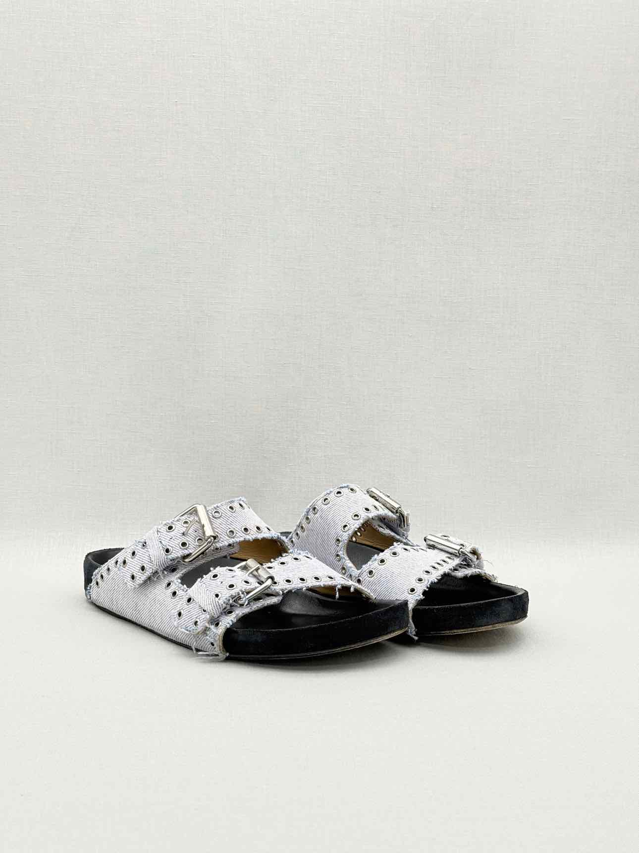 ISABEL MARANT Lennyo Light Blue Size EU 37 Slides