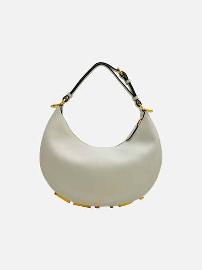 FENDI Fendigraphy White Shoulder Bag