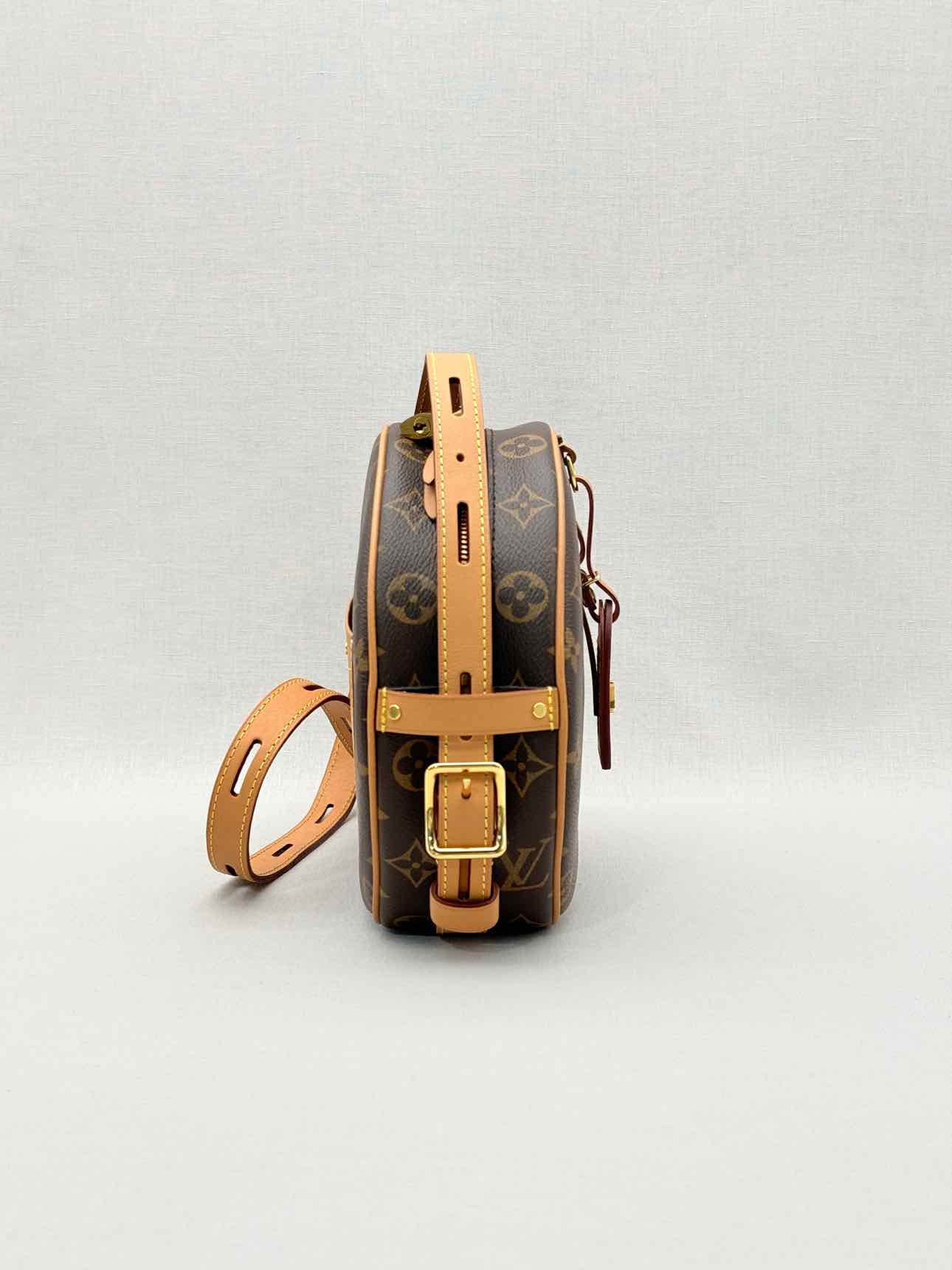 LOUIS VUITTON PETITE BOITE CHAPEAU Brown Crossbody