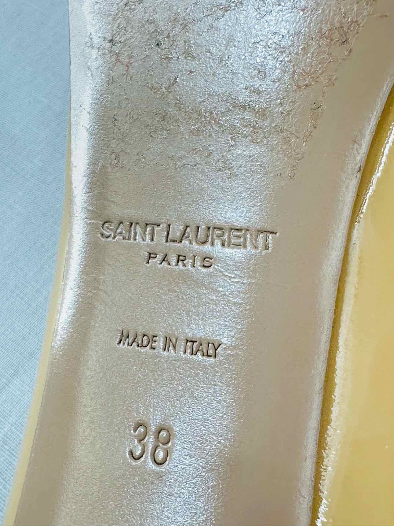 YSL Yellow Size EU 38 Heeled Sandals