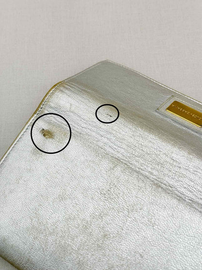 DOLCE & GABBANA Metallic Silver Continental Wallet