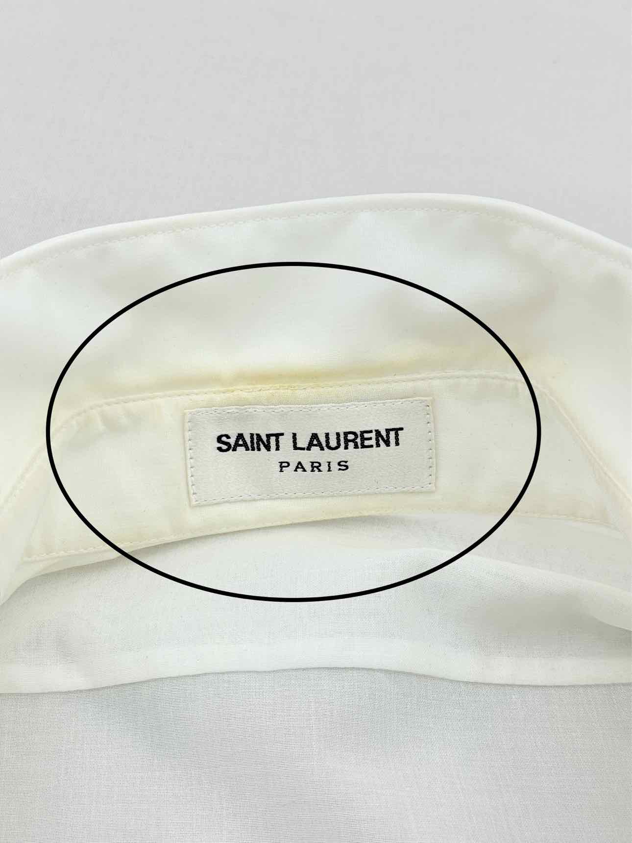 SAINT LAURENT Tuxedo White Size XSmall Shirt