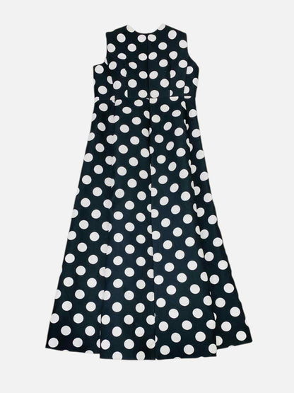 CAROLINA HERRERA Black w/ White Size Medium Long Dress