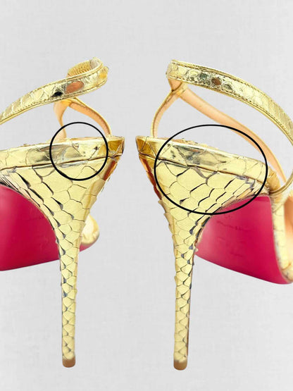 CHRISTIAN LOUBOUTIN June Gold Size EU 41 Pumps