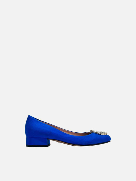 GUCCI GG Crystal Royal Blue Flats