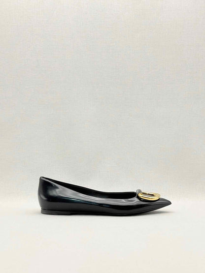 BURBERRY Black Size EU 37 Ballet Flats