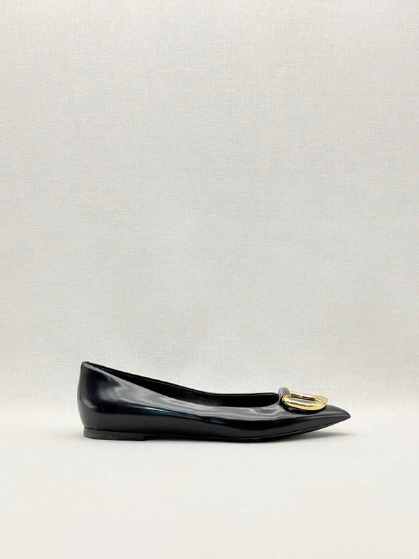 BURBERRY Black Size EU 37 Ballet Flats
