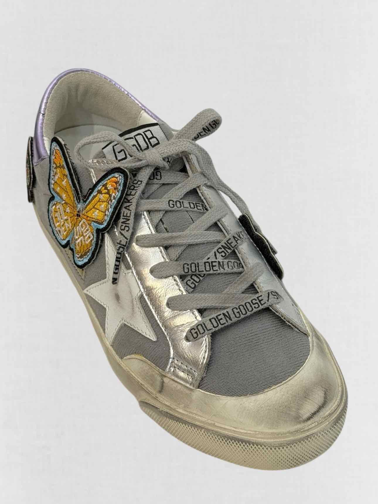 GOLDEN GOOSE Grey & White Size EU 37 Sneakers