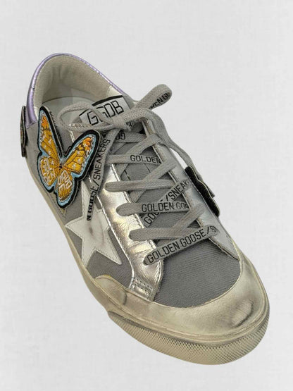 GOLDEN GOOSE Grey & White Size EU 37 Sneakers
