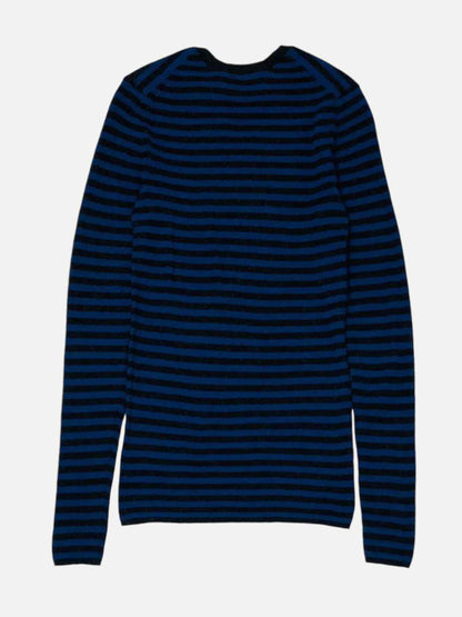 VINCE Navy Striped Jumper