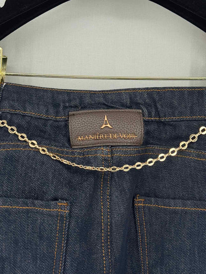 MANIERE DE VOIR Enora Hourglass Blue Size US 8 Jeans