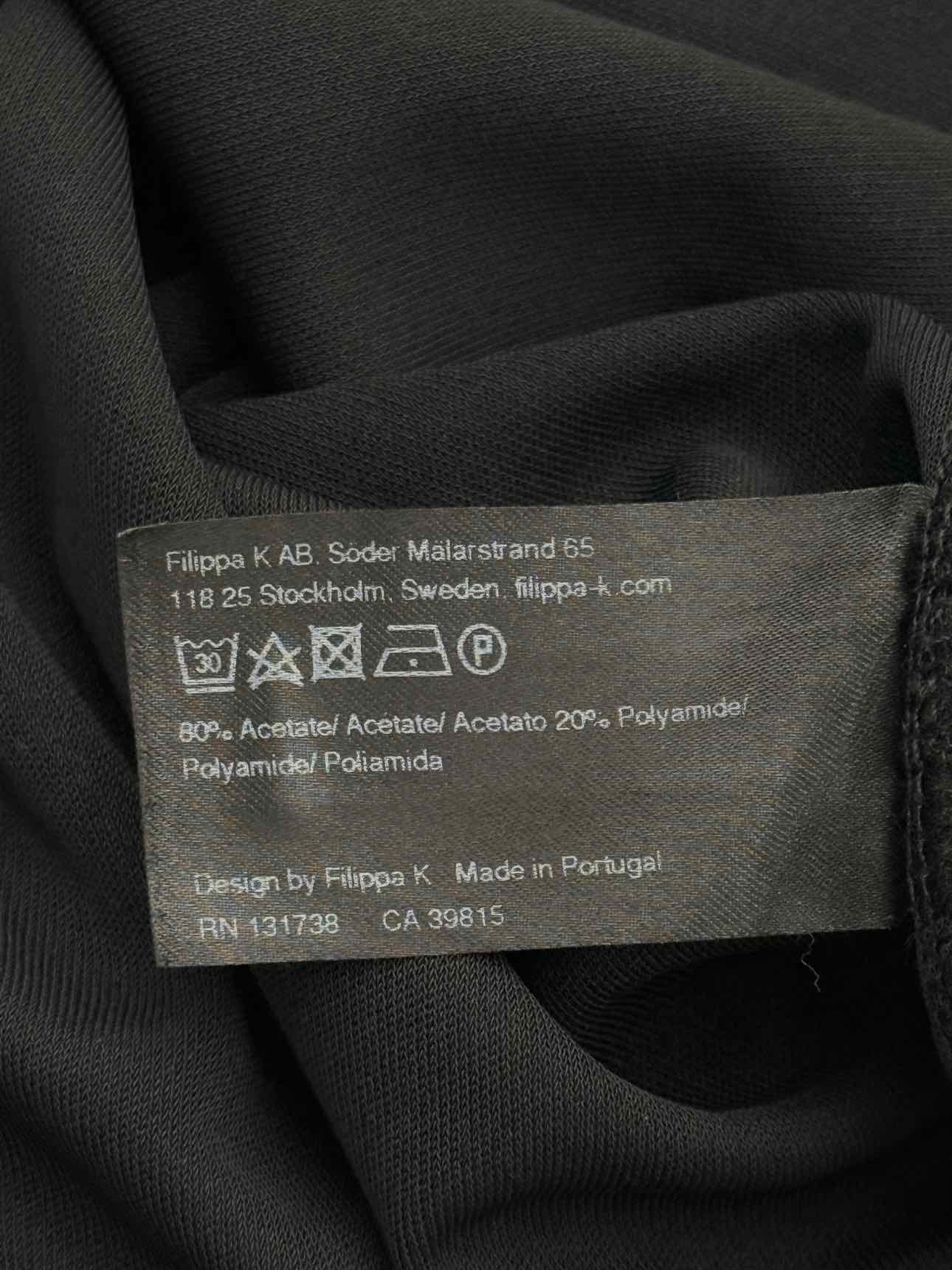 FILIPPA K Black Size Large Knee Length Skirt