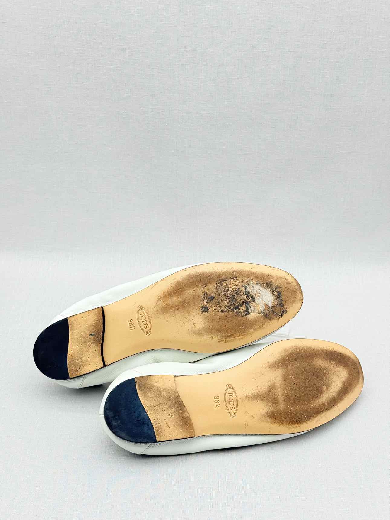 TOD'S White Size EU 38.5 Loafers