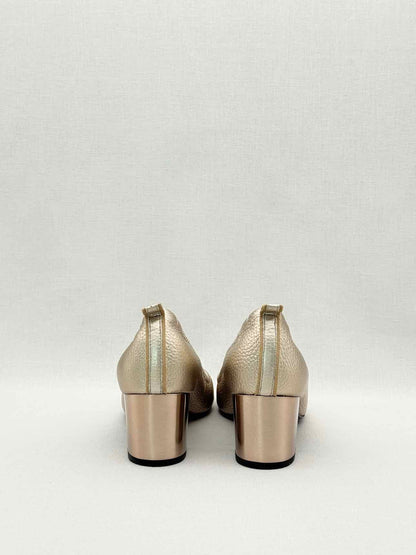LANVIN Cube Metallic Light gold Size EU 40 Pumps