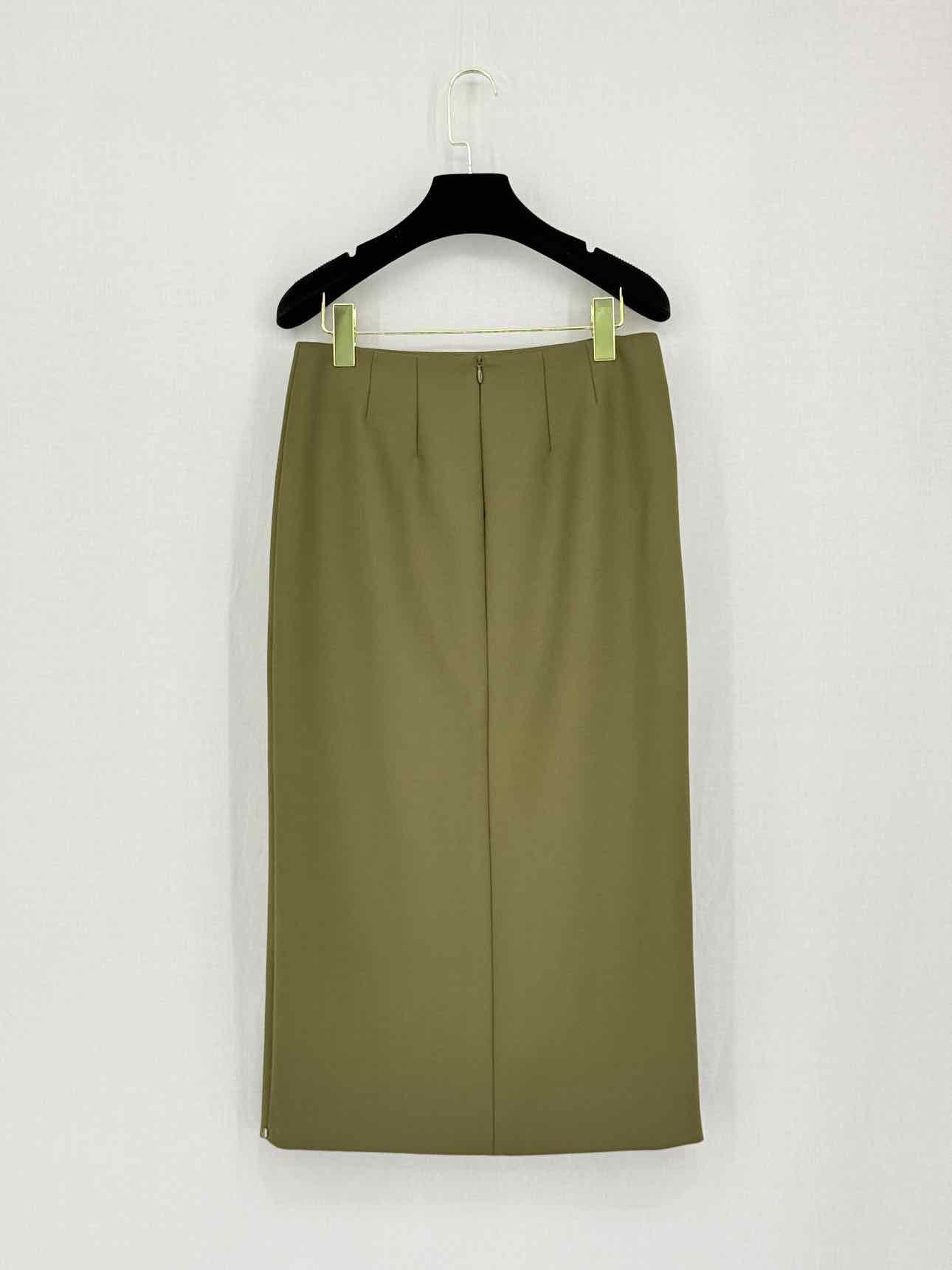 SPORTMAX Khaki Size US 4 Midi Skirt