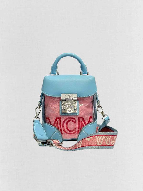 MCM Berlin Blue & Pink Crossbody