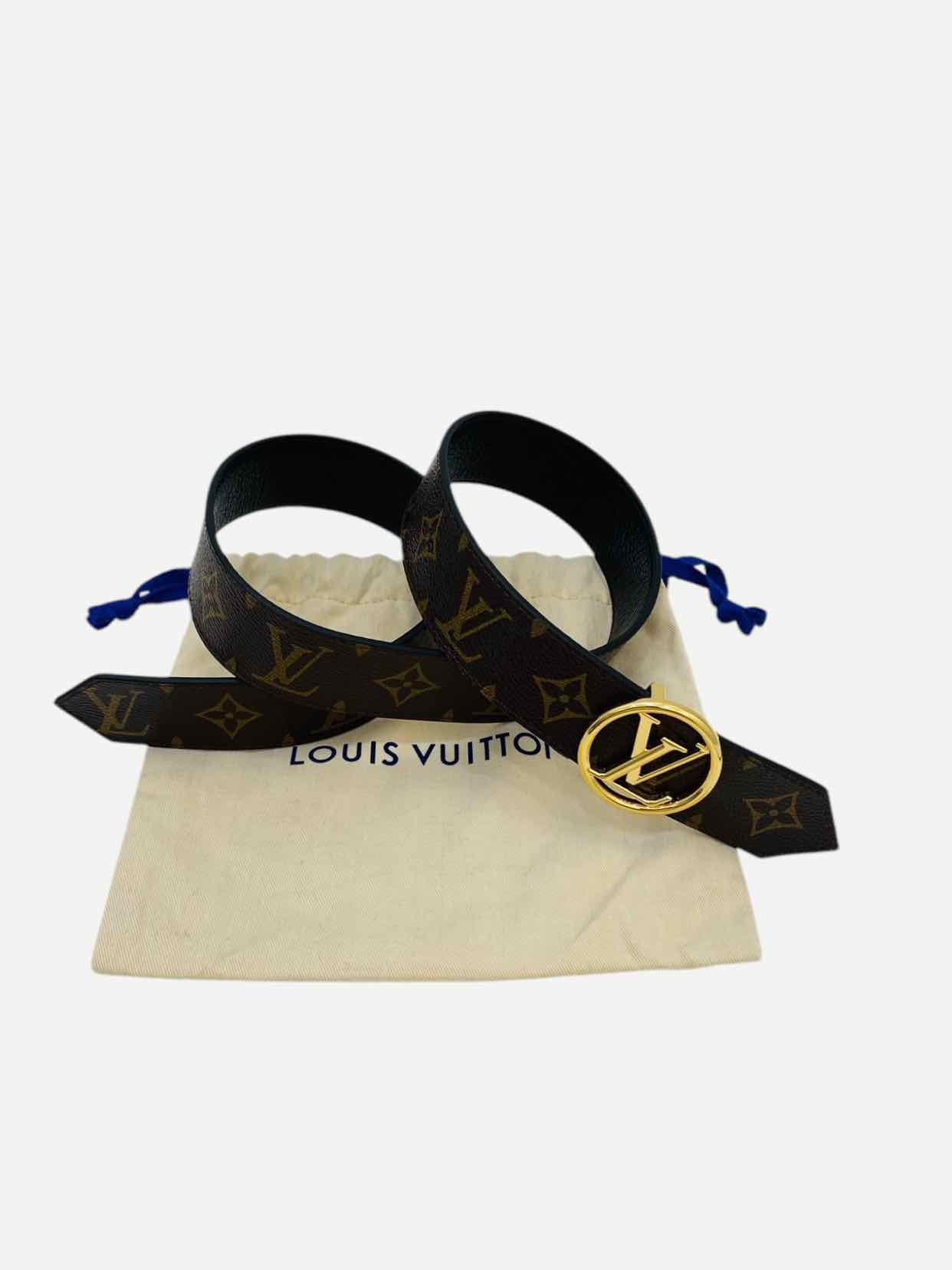 LOUIS VUITTON LV Circle Reversible Brown Monogram Belt