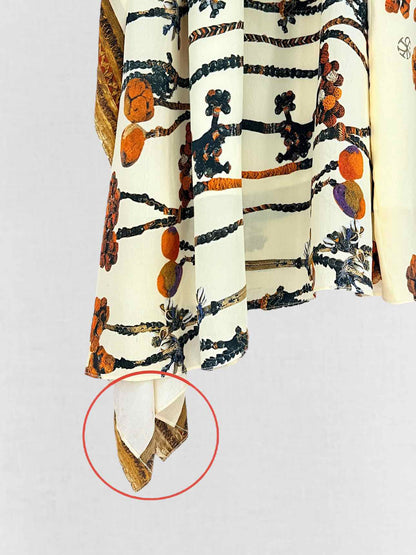 PRIAKATARIAPURI Beige Printed Size Medium Long Dress