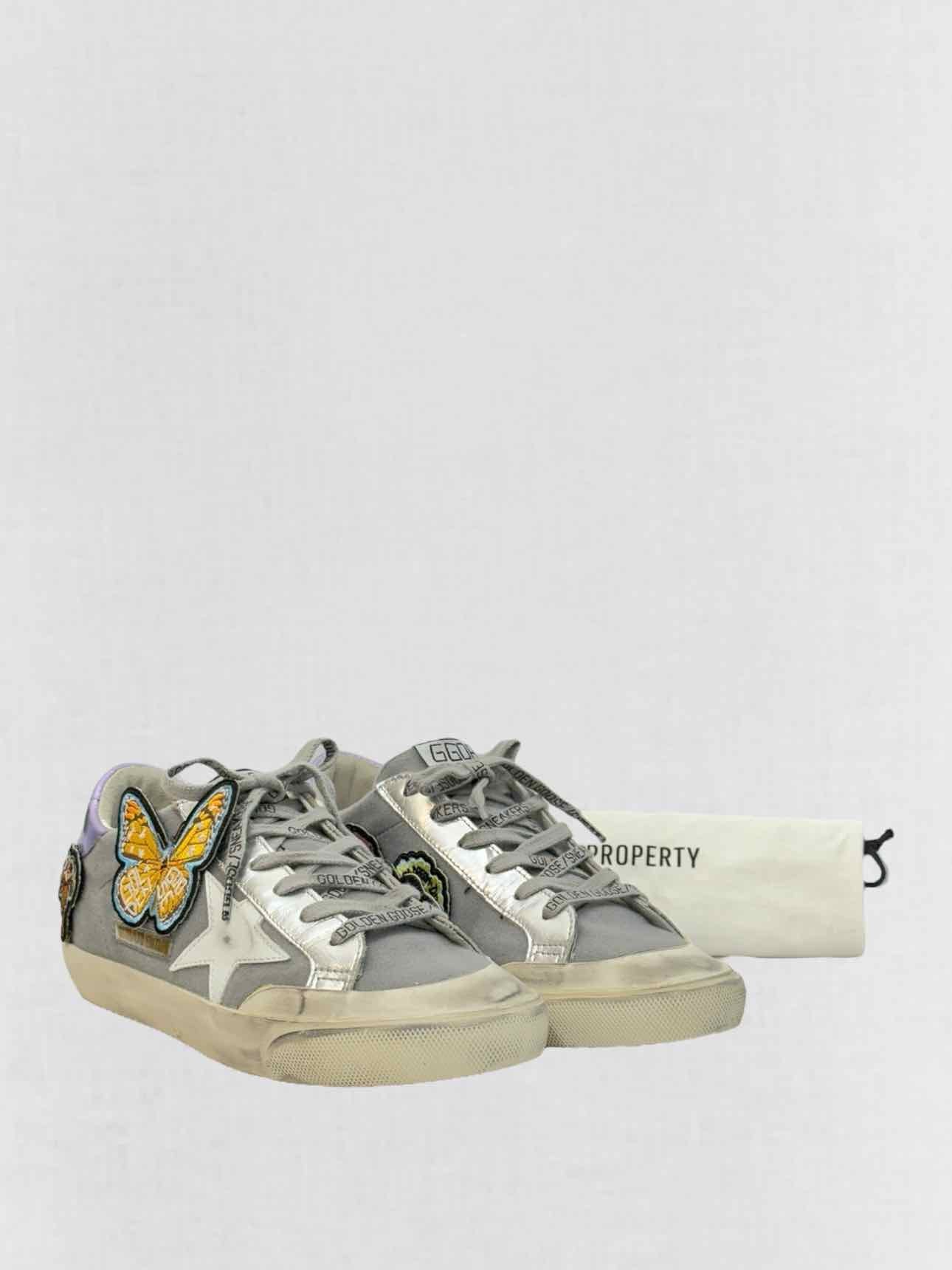 GOLDEN GOOSE Grey & White Size EU 37 Sneakers