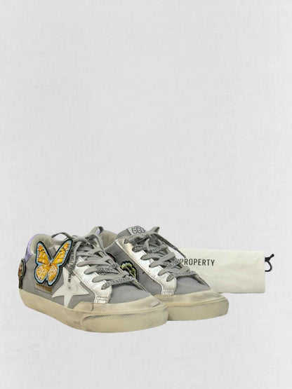 GOLDEN GOOSE Grey & White Size EU 37 Sneakers