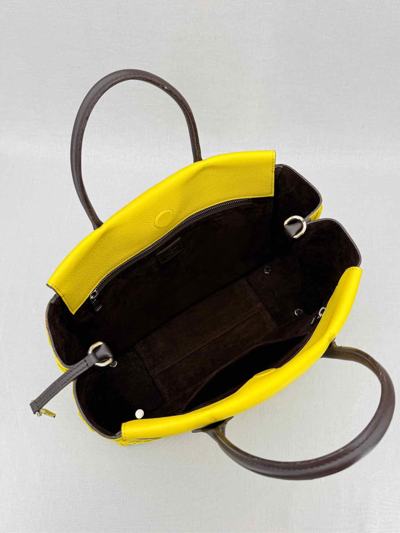 LOUIS VUITTON W Yellow Monogram Tote Bag