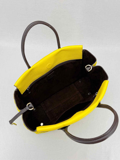 LOUIS VUITTON W Yellow Monogram Tote Bag