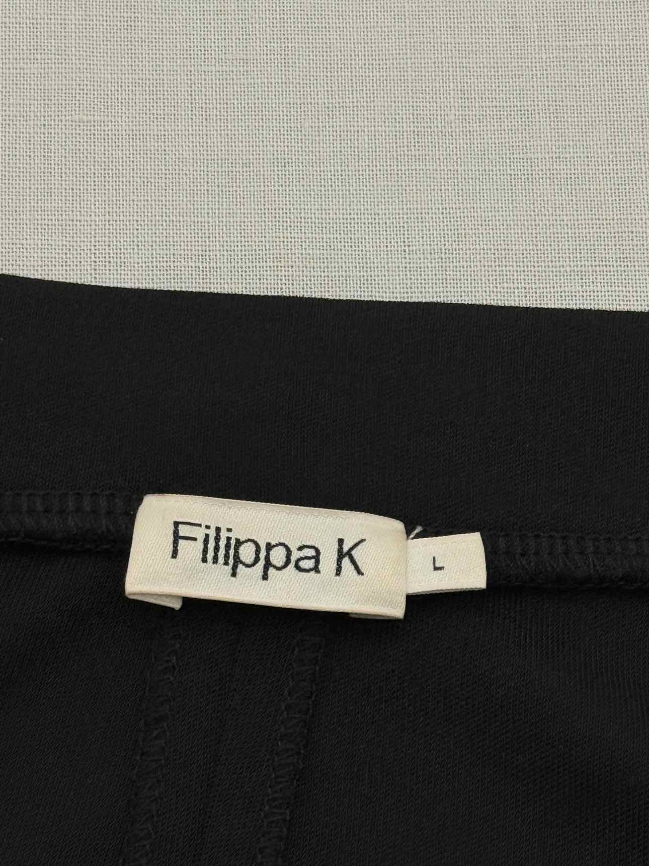 FILIPPA K Black Size Large Knee Length Skirt