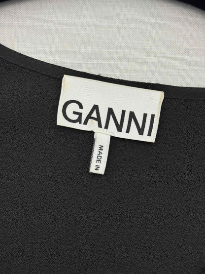 GANNI Black Size US 8 Midi Dress