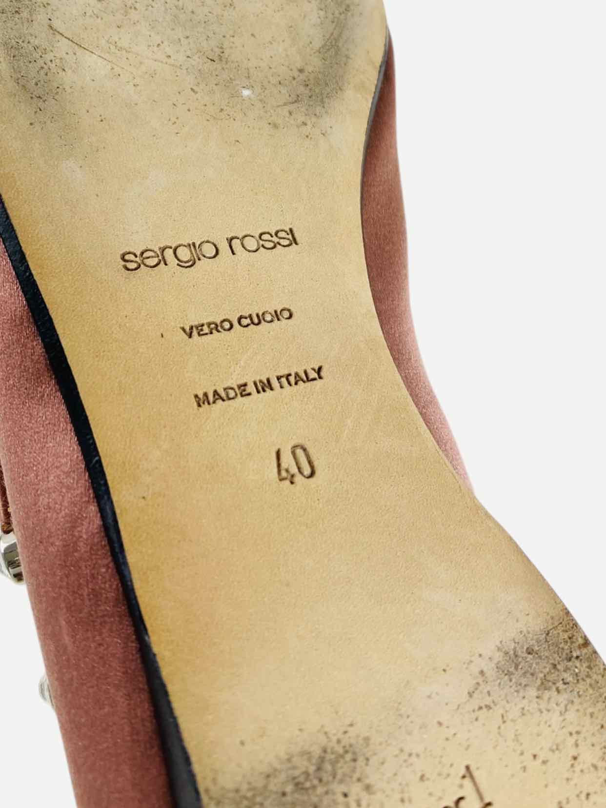 SERGIO ROSSI Seasonless SV Pink Size EU 40 Flats