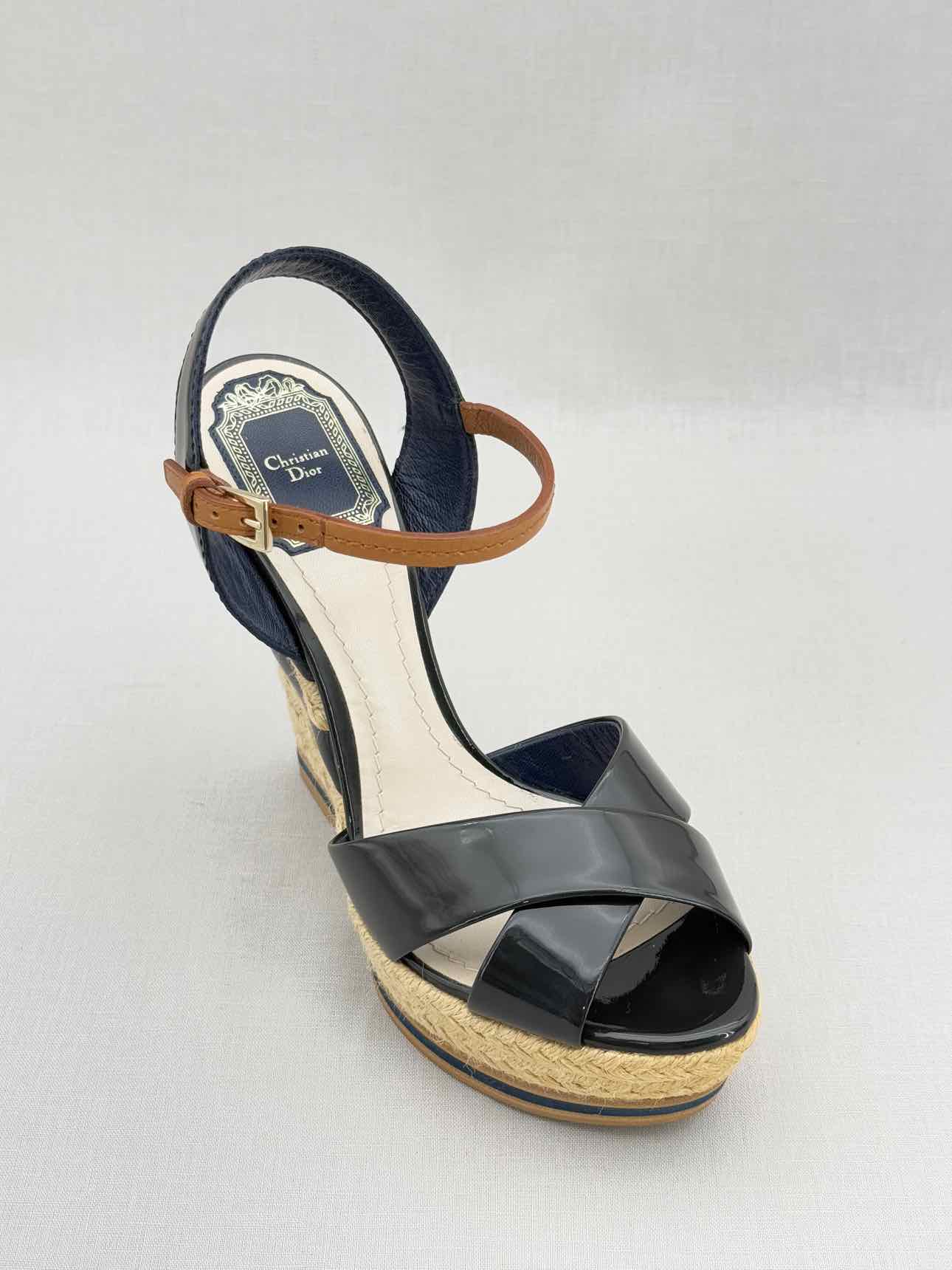 CHRISTIAN DIOR Riviera Black Size EU 37.5 Wedges