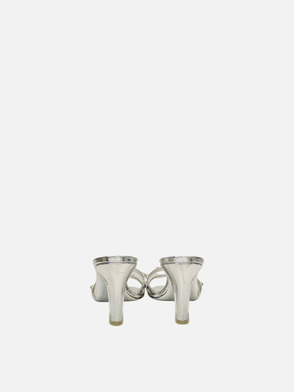 VALENTINO GARAVANI Rockstud Silver Size EU 41.5 Mules