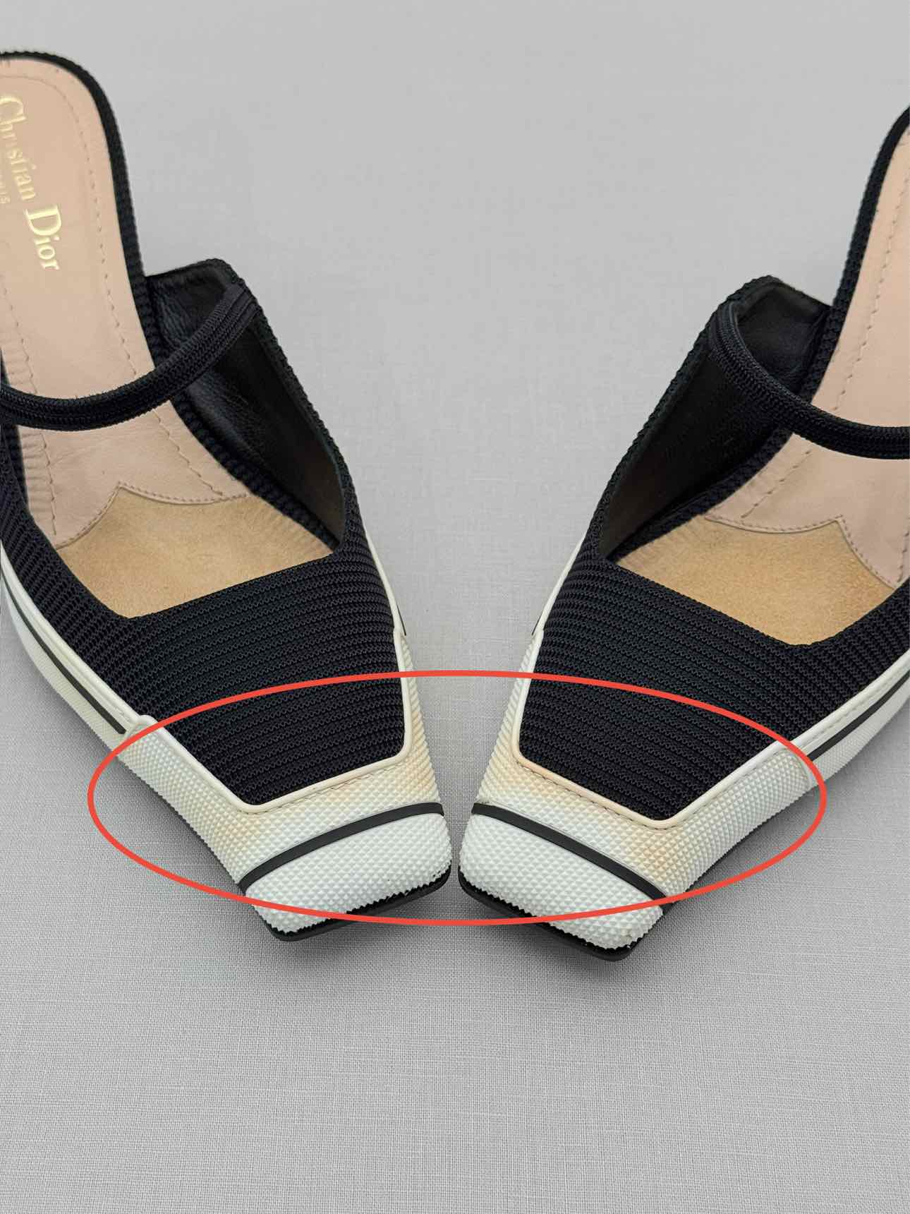 DIOR D-Motion Black & White Size EU 41 Mules