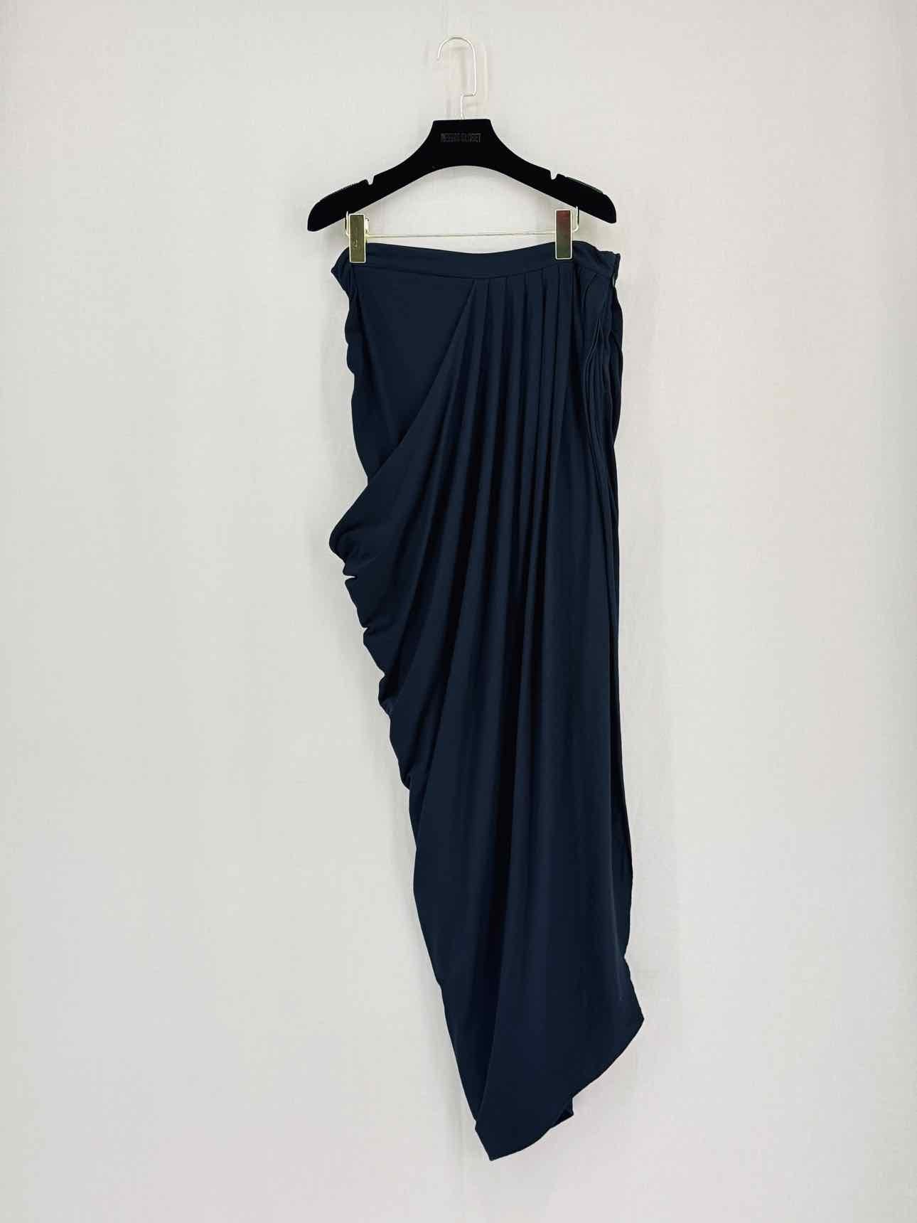 KELLY HOPPEN Navy Blue Size Medium Long Skirt