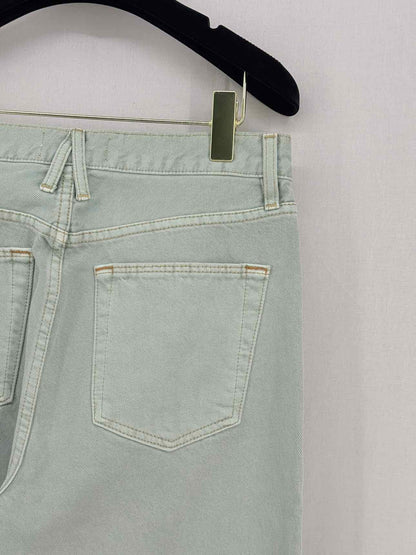 SLVRLAKE London Crop Green Size 29 Jeans