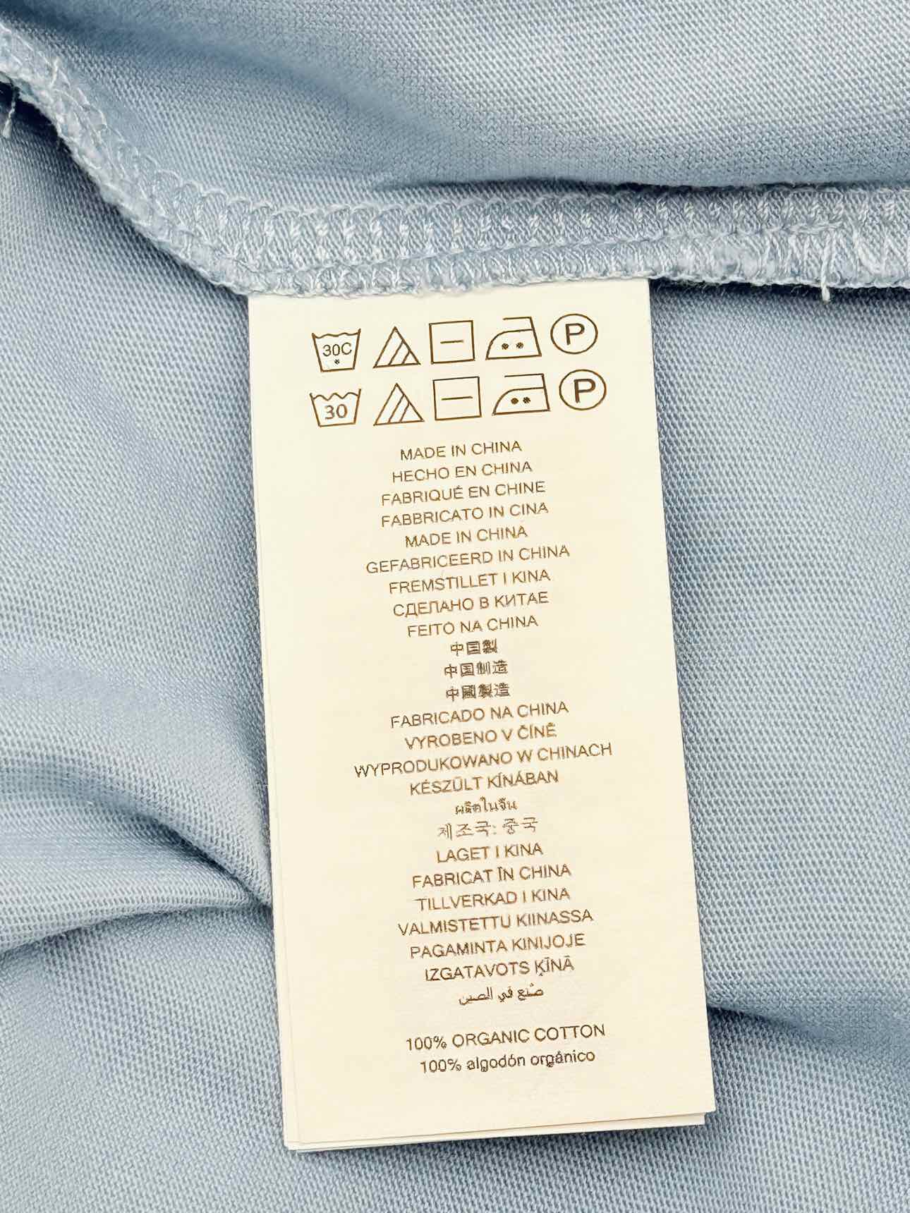 MICHAEL KORS Pale Blue Logo Print Size XLarge T-shirt