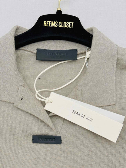 FEAR OF GOD ESSENTIALS Grey Size Medium Polo Shirt
