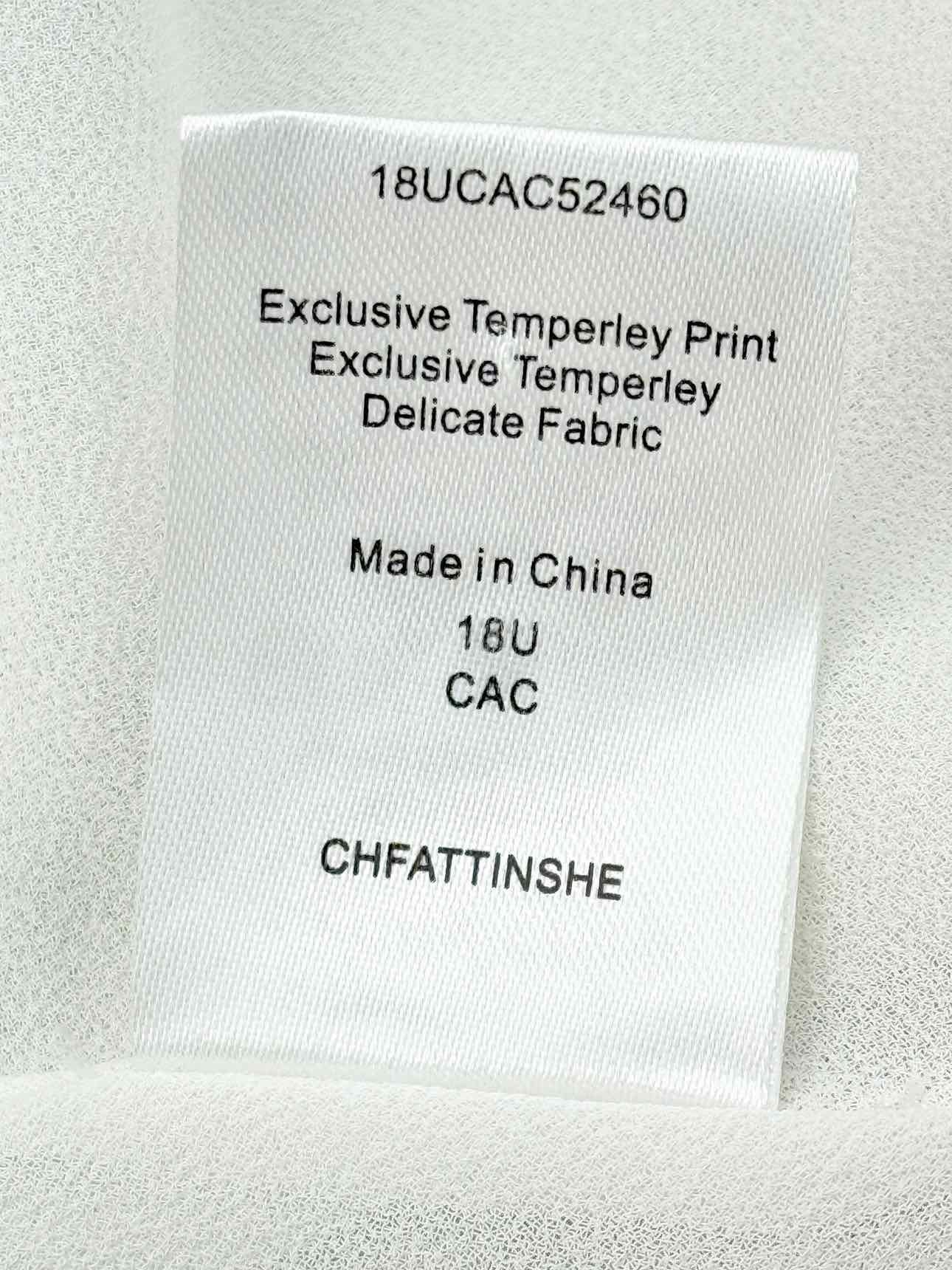 TEMPERLEY Green Multicolor Size Small Midi Dress