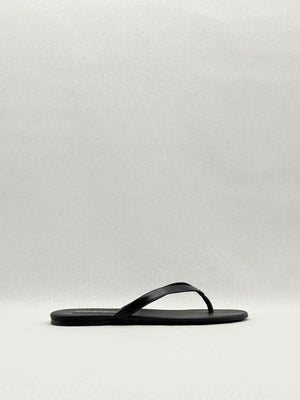 CHANEL Thong Black Size EU 41 Flats