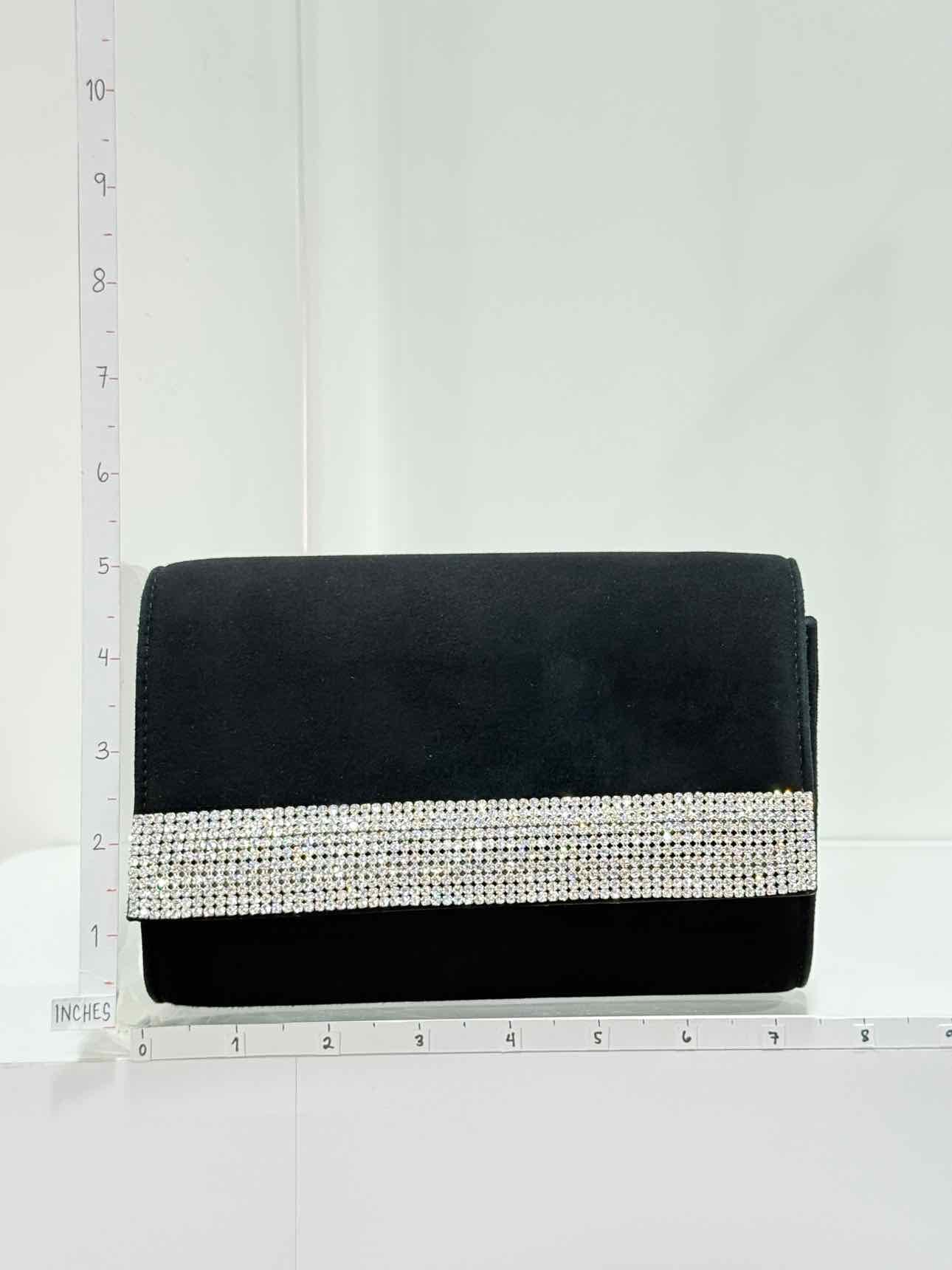 GIUSEPPE ZANOTTI Velvet Black Clutch
