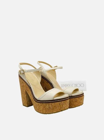 JIMMY CHOO Nemesis White Size EU 41 Heeled Sandals