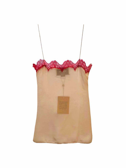 GUCCI Beige & Red Lace Size US 6 Camisole