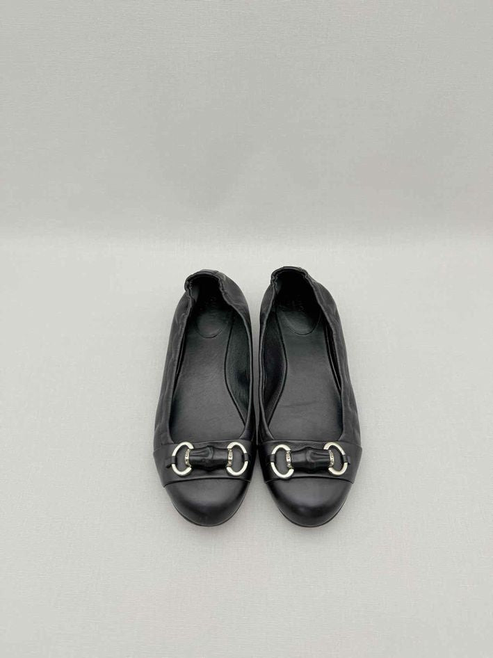 GUCCI Scrunch Black Size EU 37 Ballet Flats