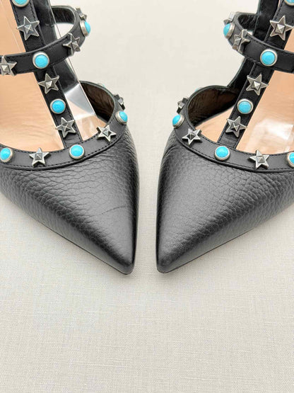 VALENTINO Rockstud Black Size EU 39.5 Pumps